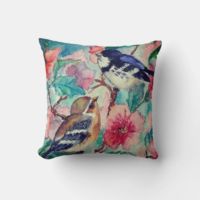 Almohada de Aves Cutas (Anverso)