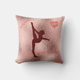 almohada de baile con nombre personalizado.