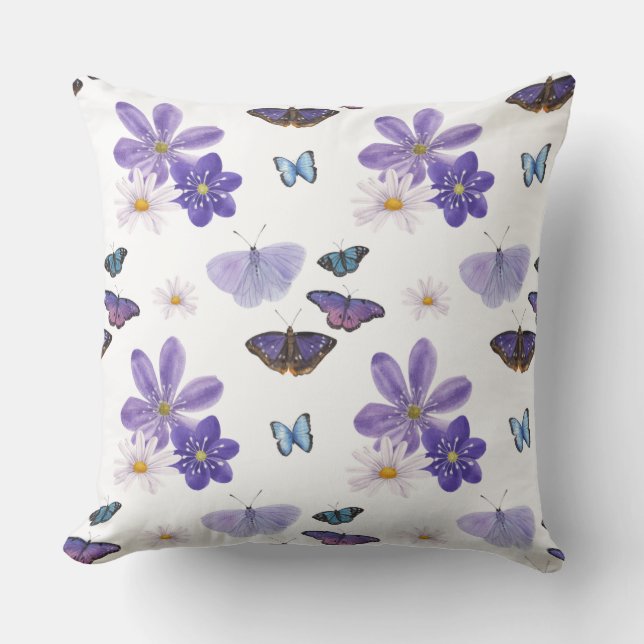 Almohada de baile de lavanda y margarita (Anverso)