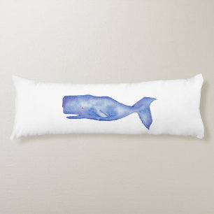 almohada de ballena acuarela