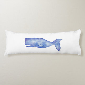almohada de ballena acuarela