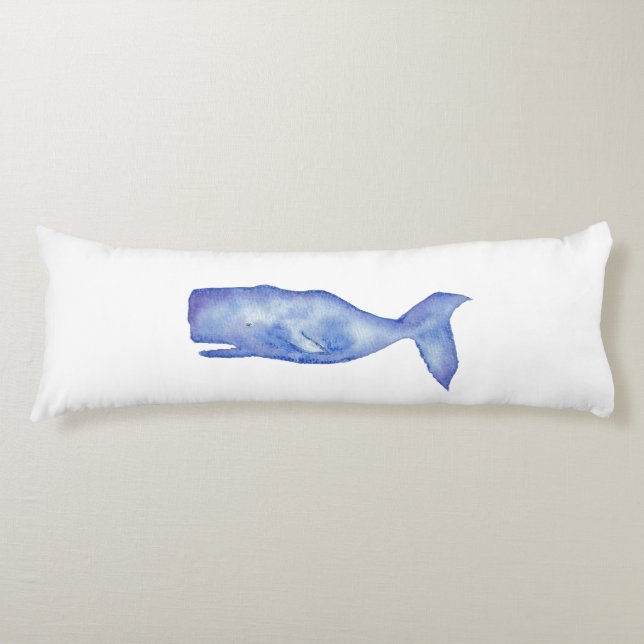 almohada de ballena acuarela (Anverso)