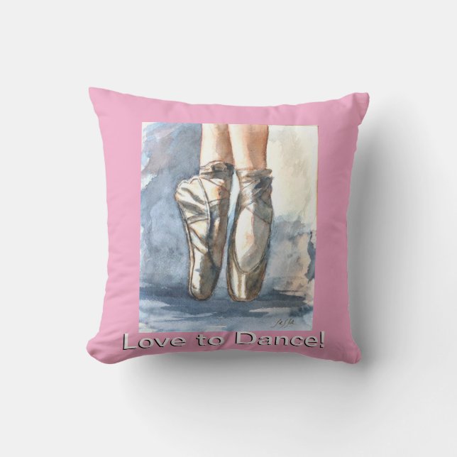 Almohada de ballet para los que aman bailar (Anverso)