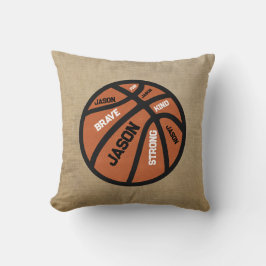 Almohada de Baloncesto Personalizada Agrega Tu Nom
