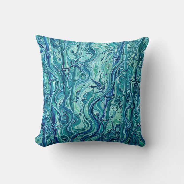 Almohada de bambú océano azul (Anverso)