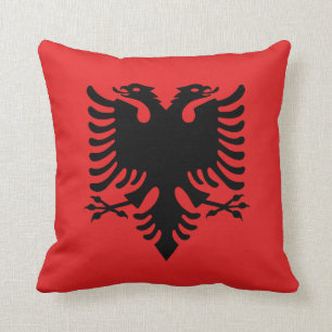 almohada de bandera albanesa