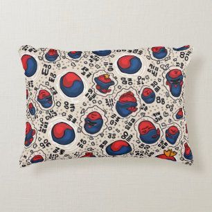 almohada de bandera coreana
