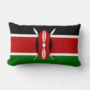 almohada de bandera keniana