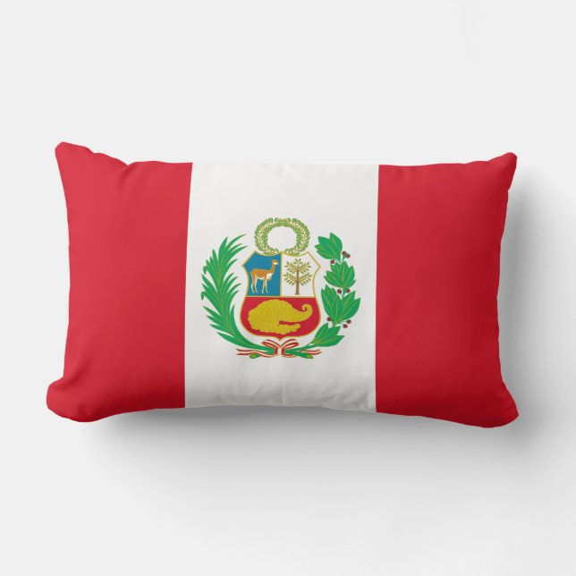 almohada de bandera peruana (Anverso)