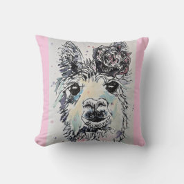 Almohada de bebé con arte de acuarela de Alpacca L
