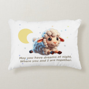 Almohada de bebé con oveja linda y nana