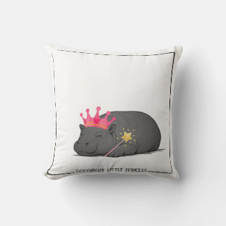Almohada de bebé hipopótamo pigmeo princesa