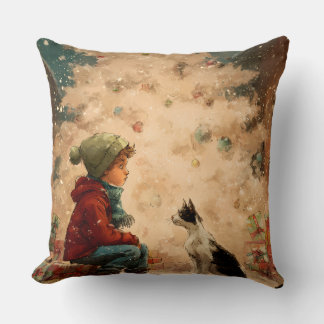 Almohada de bebé y gato de Navidad – Suave, esponj