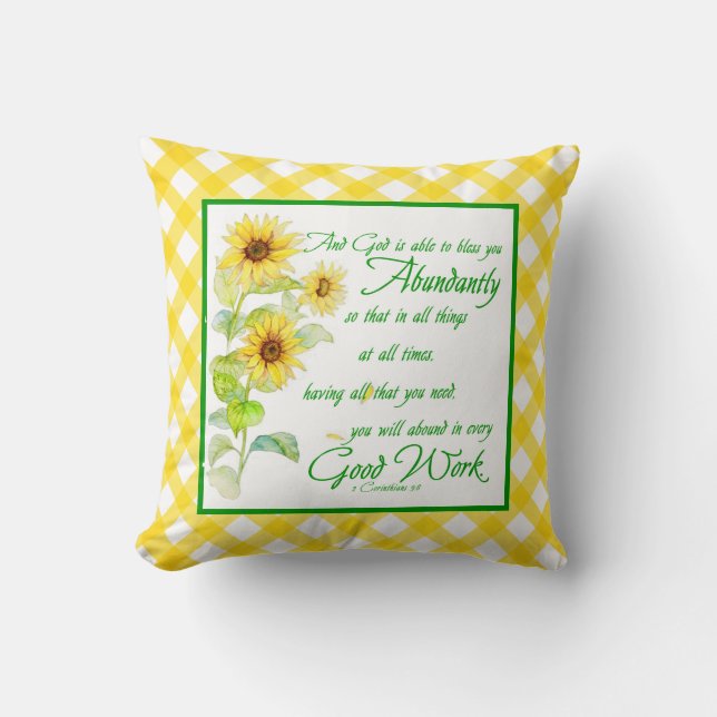 Almohada de bendiciones abundantes (Anverso)