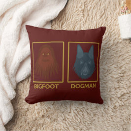 Almohada de Bigfoot y Dogman