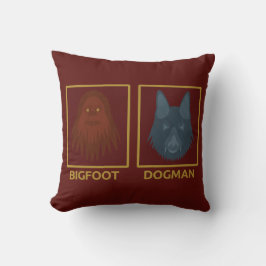 Almohada de Bigfoot y Dogman