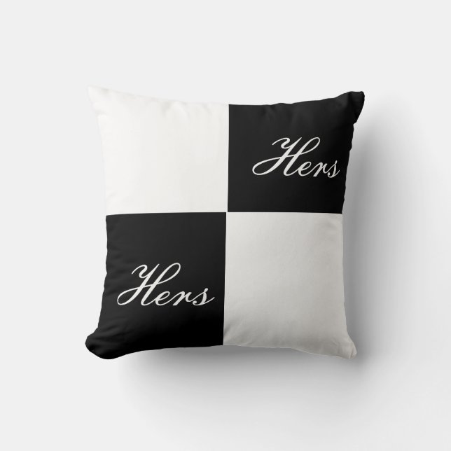Almohada de Bloque de Color Hers (Anverso)