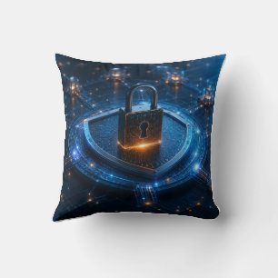 Almohada de bloqueo digital de seguridad cibernéti