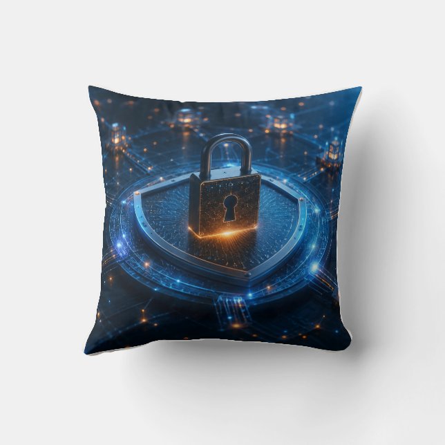 Almohada de bloqueo digital de seguridad cibernéti (Reverso)