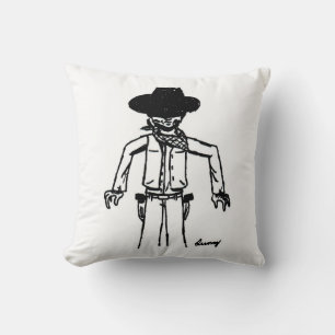 Almohada de Boceto de Vaquero