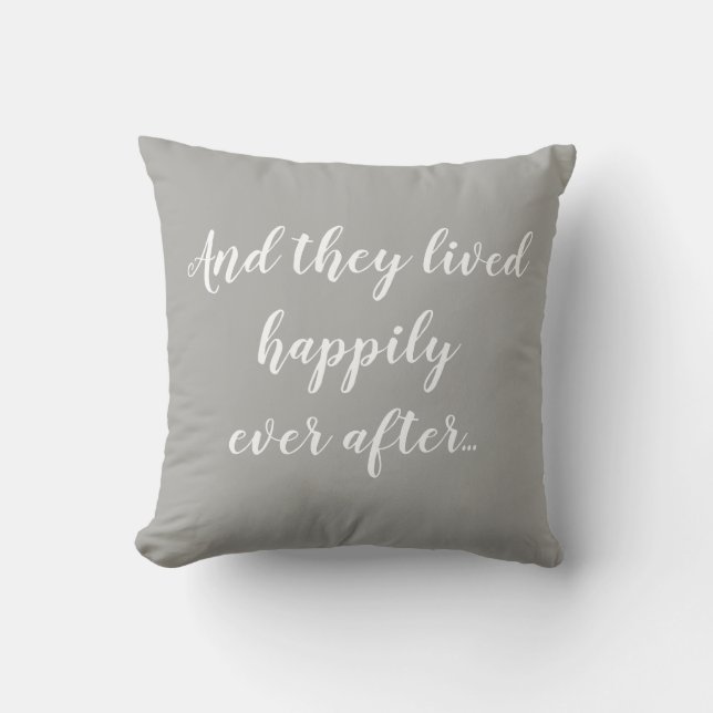 Almohada de boda Felices para siempre (Anverso)