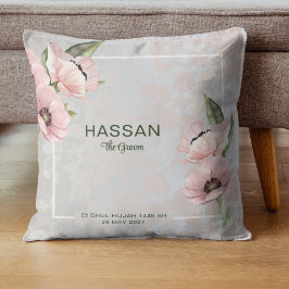 Almohada de boda para acicalamiento personalizado 