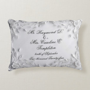Almohada de boda para portador de anillo bonito