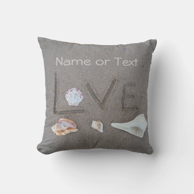 almohada de boda personalizada con conchas y coraz (Anverso)