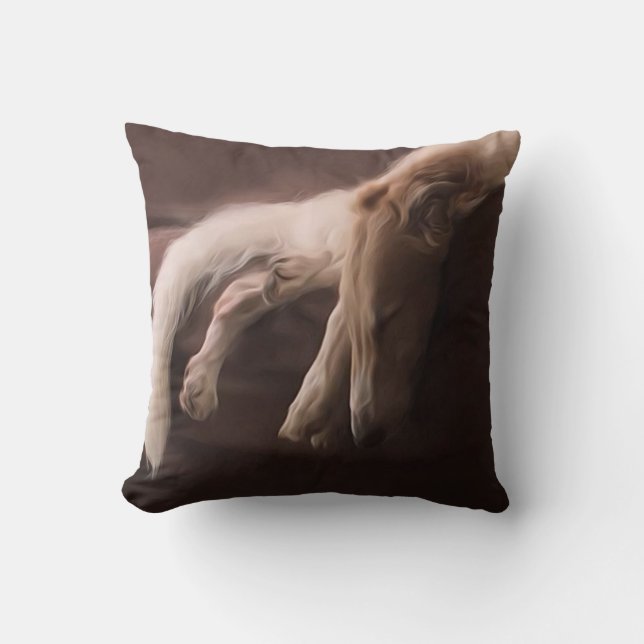 Almohada de Borzoi Zzzzzz (Anverso)