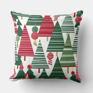 almohada de bosque de árbol de navidad