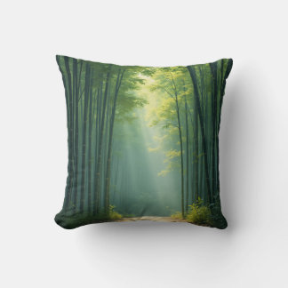 almohada de bosque de bambú