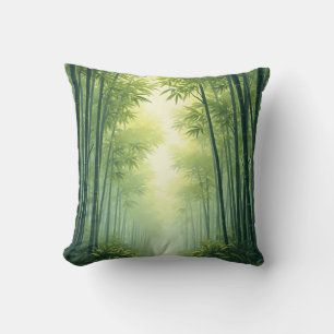 almohada de bosque de bambú