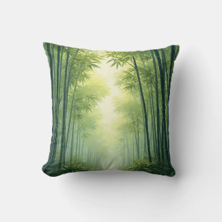 almohada de bosque de bambú