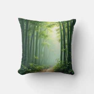 almohada de bosque de bambú