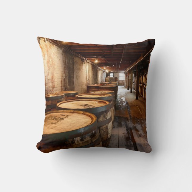 Almohada de Bourbon Whiskey Rickhouse (Anverso)