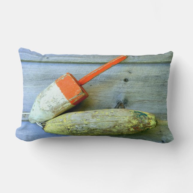 almohada de boyas de madera antigua (Anverso)