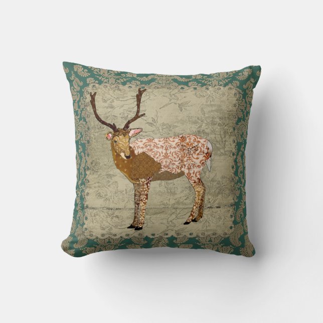 Almohada de bronce adornada de Boho Mojo del dólar (Anverso)