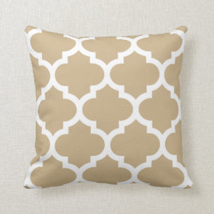 Almohada de Brown Quatrefoil de la arena