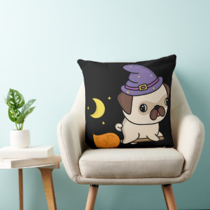 Almohada de Bruja Pug