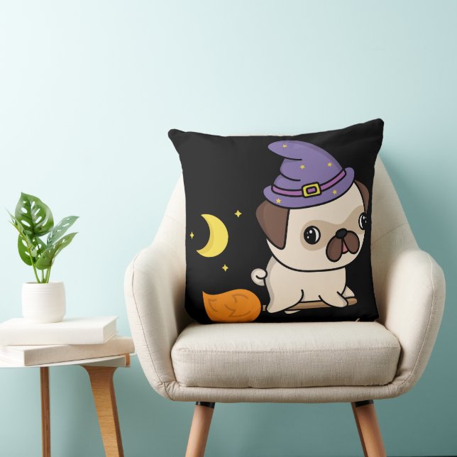 Almohada de Bruja Pug (Silla)