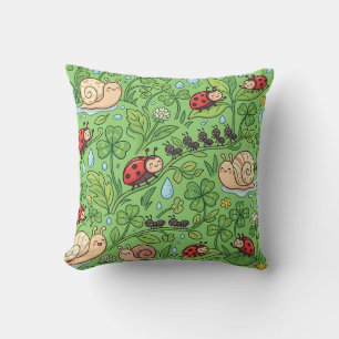 Almohada de Bugs de Jardín – Caracol Mariquita