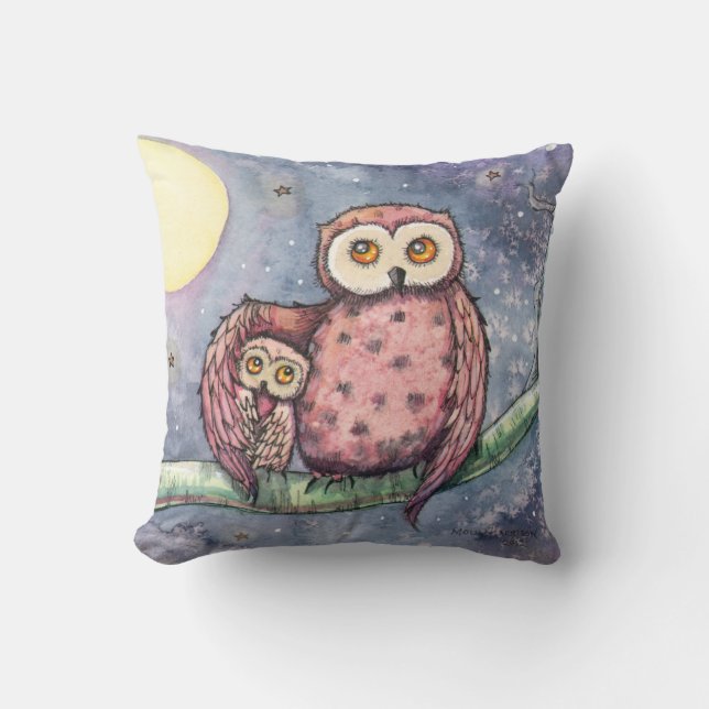 Almohada de búho lindo (Anverso)