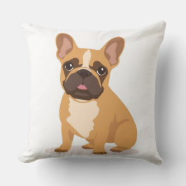 Almohada de Bulldog Francés Juguetón para Cuarto d