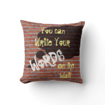 Almohada de Burbuja de Pensamiento de Grafiti de P