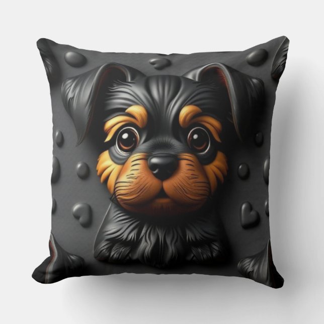 Almohada de cachorro 3D (Anverso)