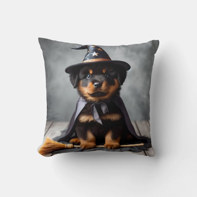 almohada de cachorro negro (Anverso)