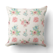Almohada de Cactus Acuarela 20×20