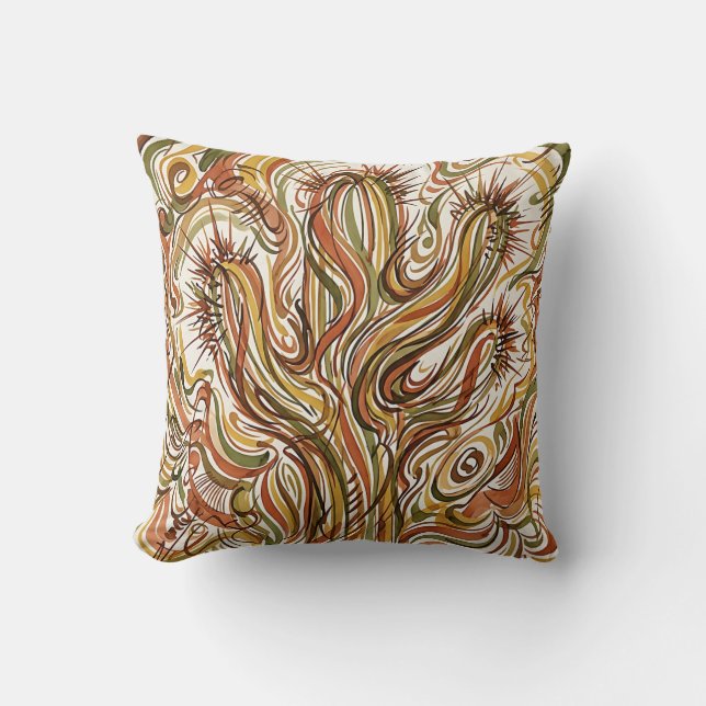 Almohada de cactus de planta del desierto (Anverso)