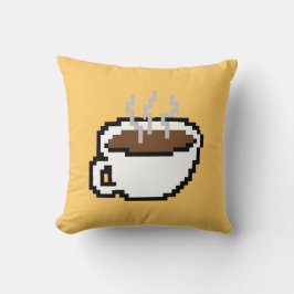 Almohada de café de 8 bits