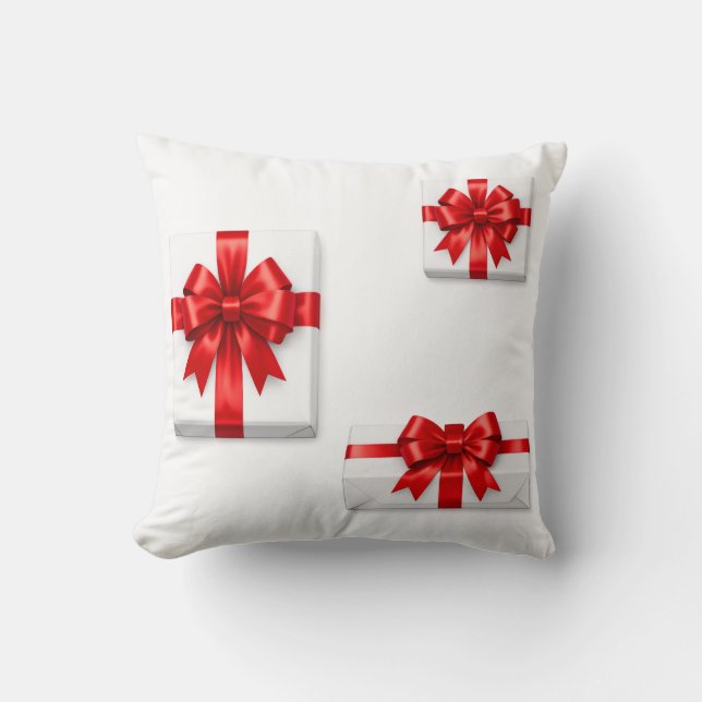 Almohada de caja de regalo de Navidad (Anverso)